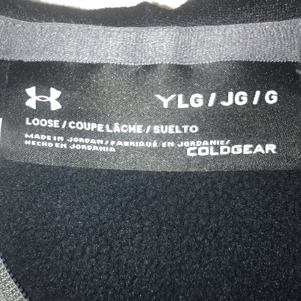 Under Armour Grey & Black Full Zip Hooded Jacket